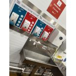 S/S KNEE OPERATED SINK & PPE DISPENSERS.