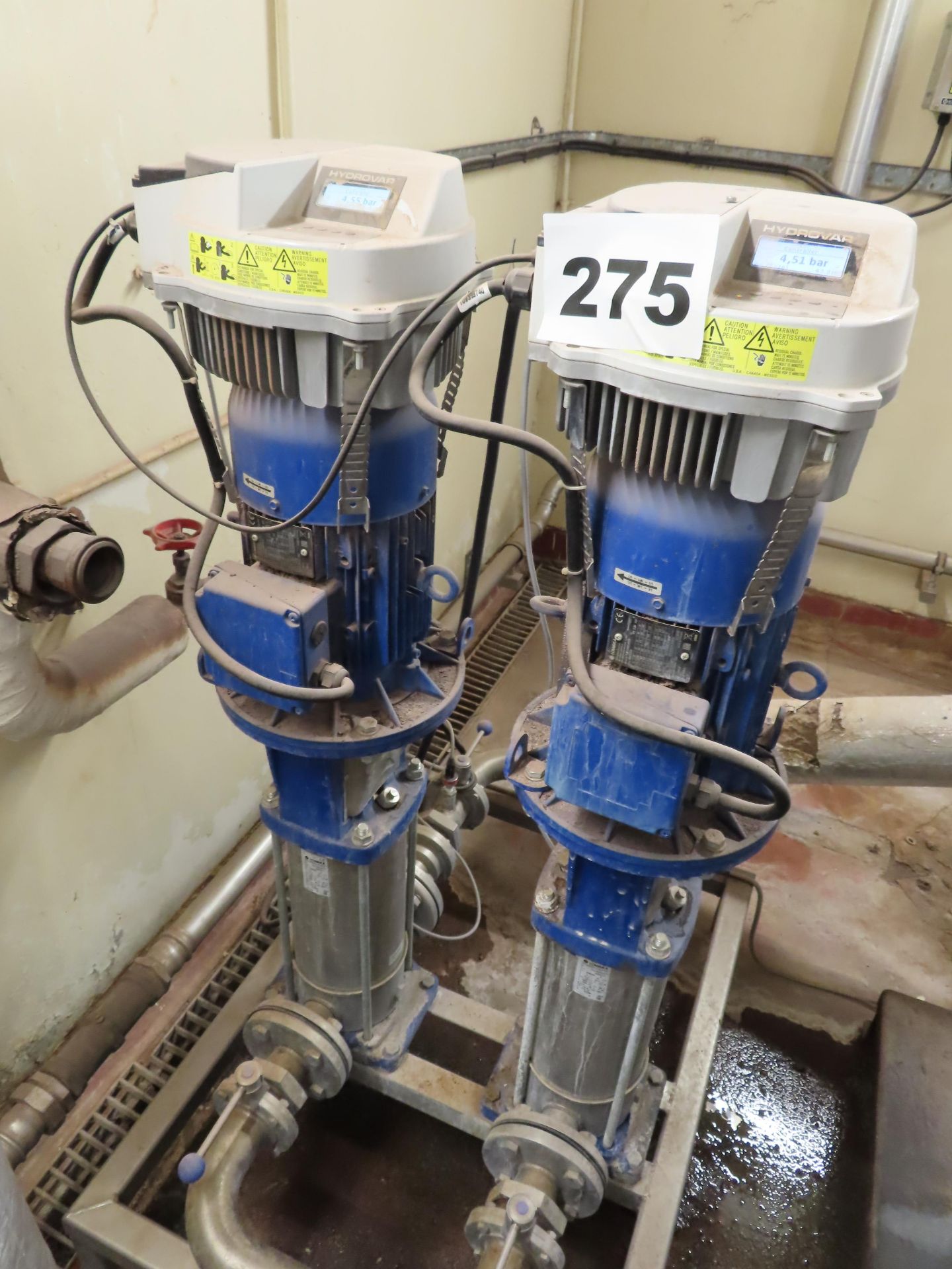 2 X HYDROVAR SKID MOUNTED PUMPS.