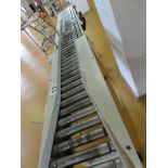SECTION OF POWER ROLLER CONVEYOR.
