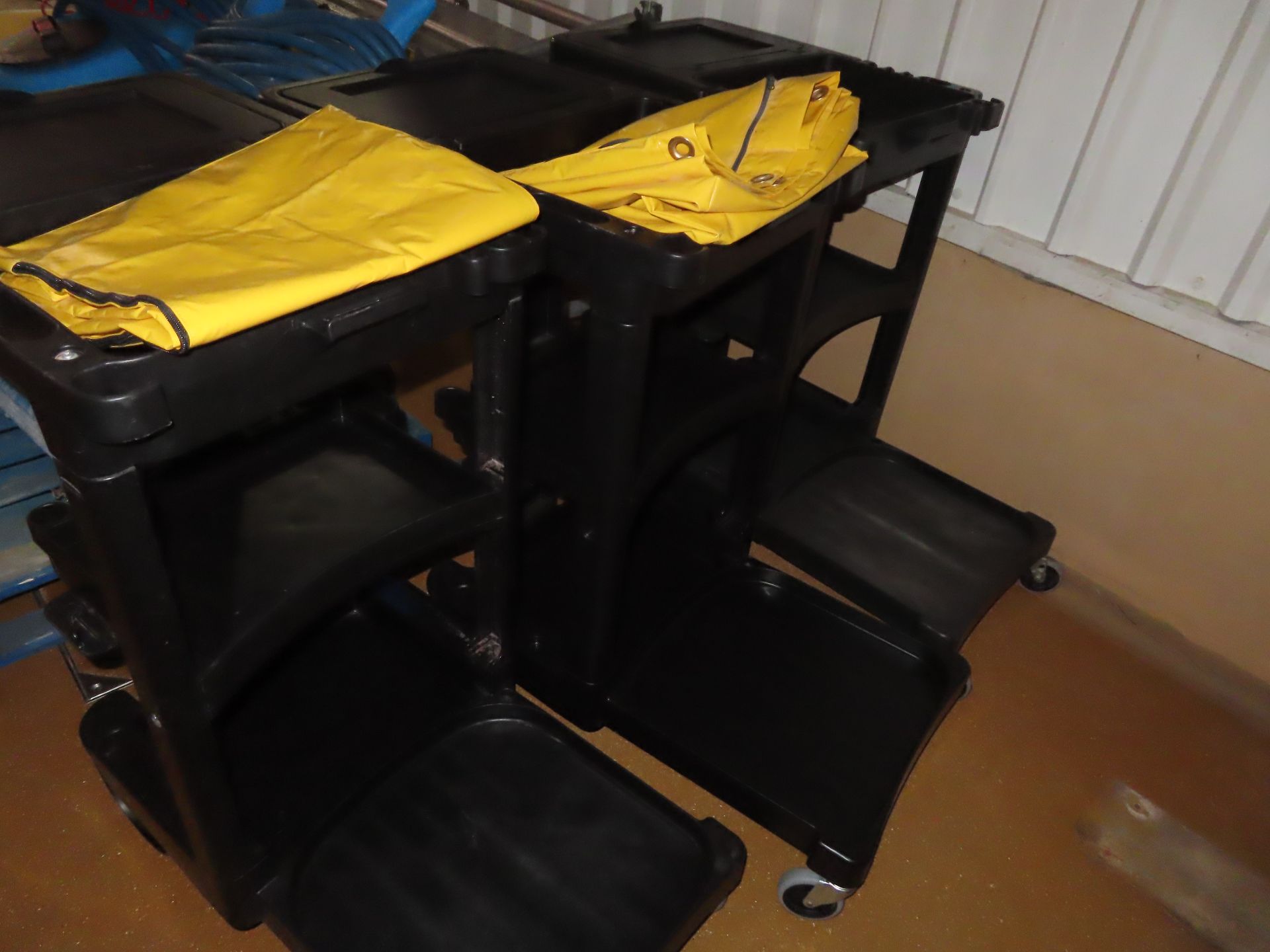 3 X RUBBERMAID CLEANING TROLLEYS. - Image 2 of 3