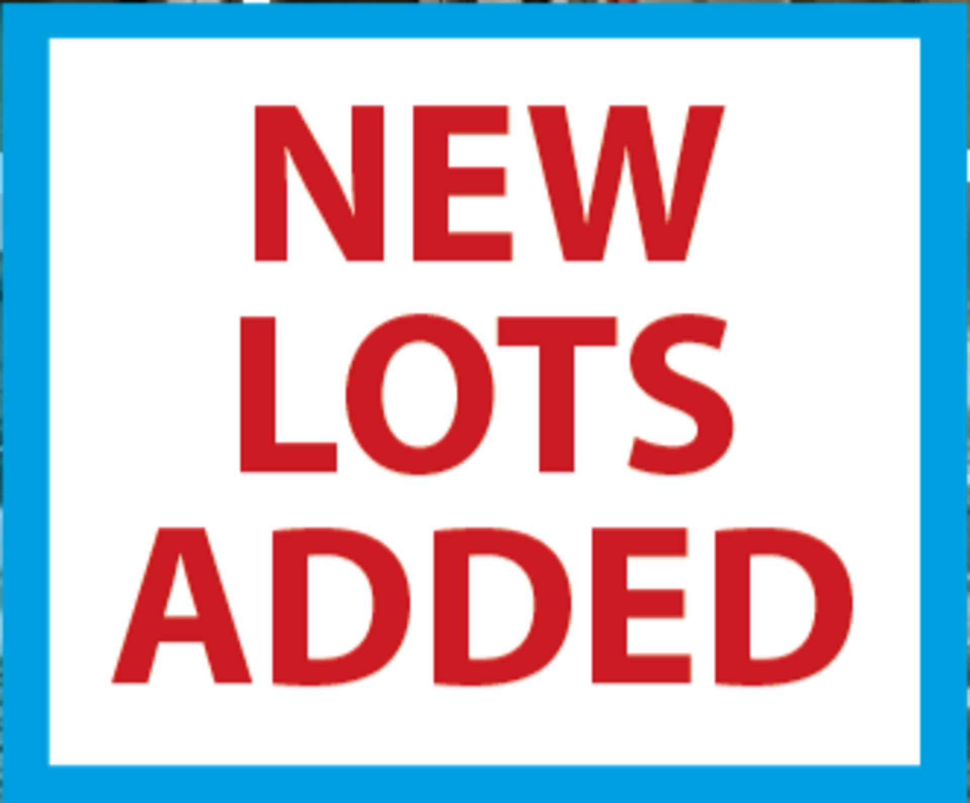 NEW LOTS ADDED. TAKE A LOOK!