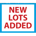 NEW LOTS ADDED. TAKE A LOOK!