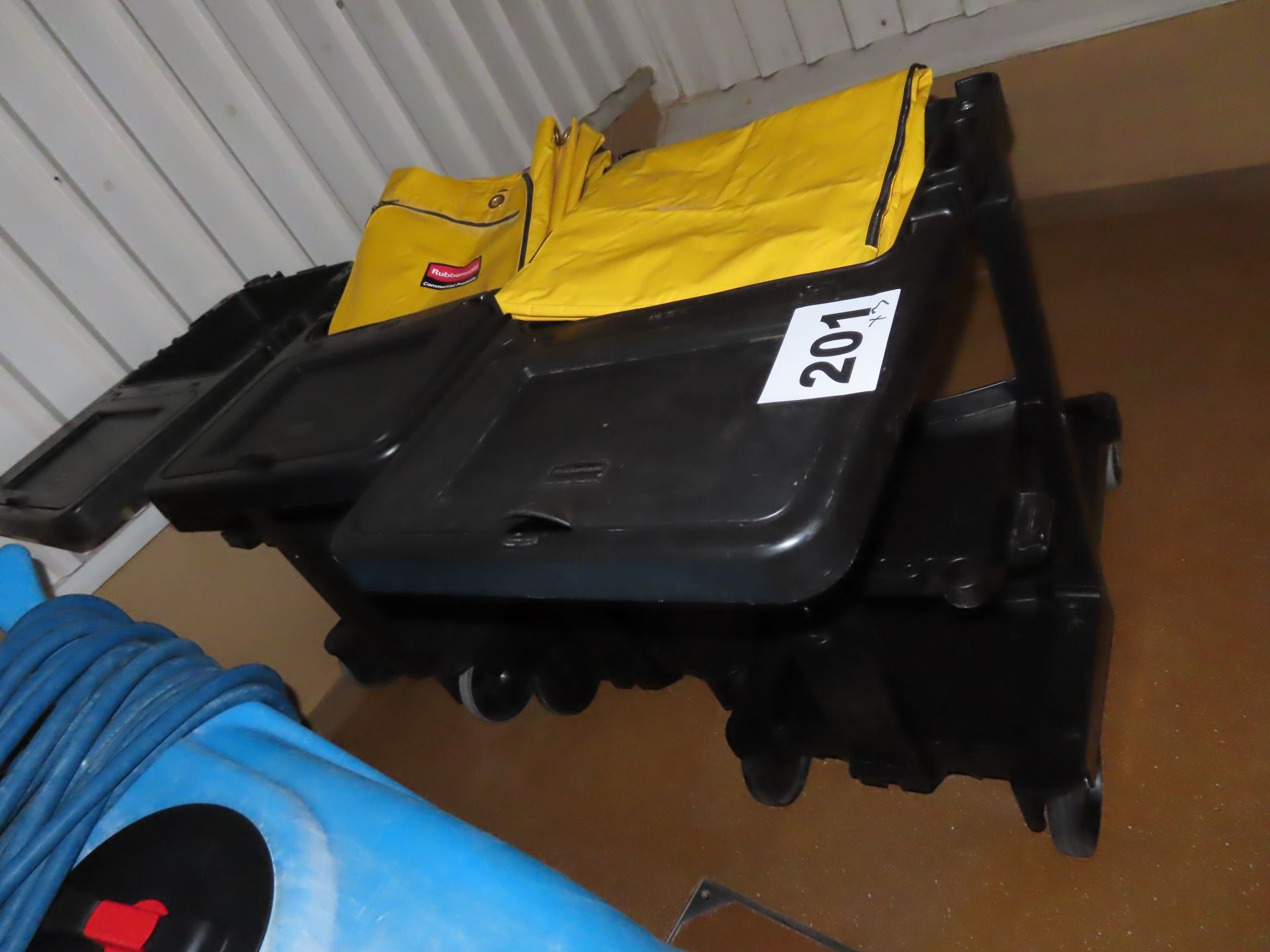 3 X RUBBERMAID CLEANING TROLLEYS. - Image 3 of 3