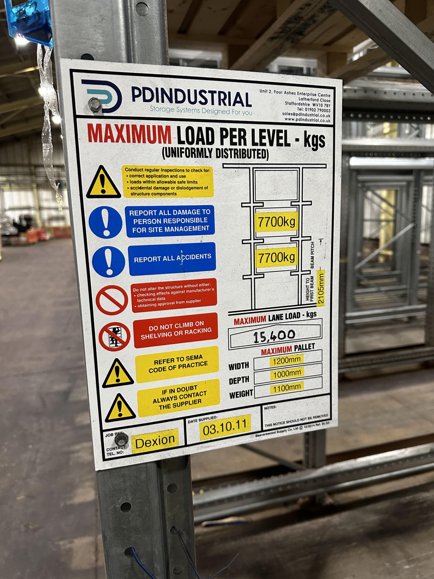 25 X BAYS RACKING. - Image 4 of 6