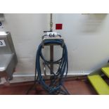 HOSE REEL AND STAND.