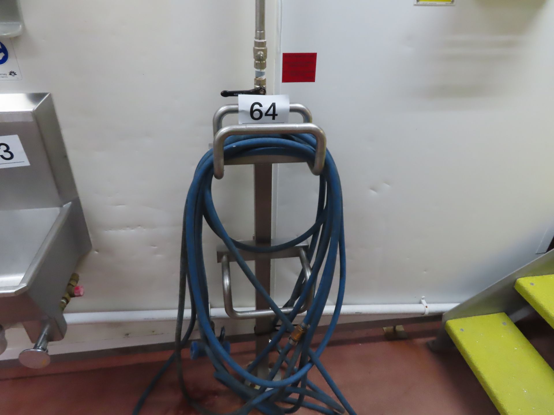 HOSE REEL AND STAND.