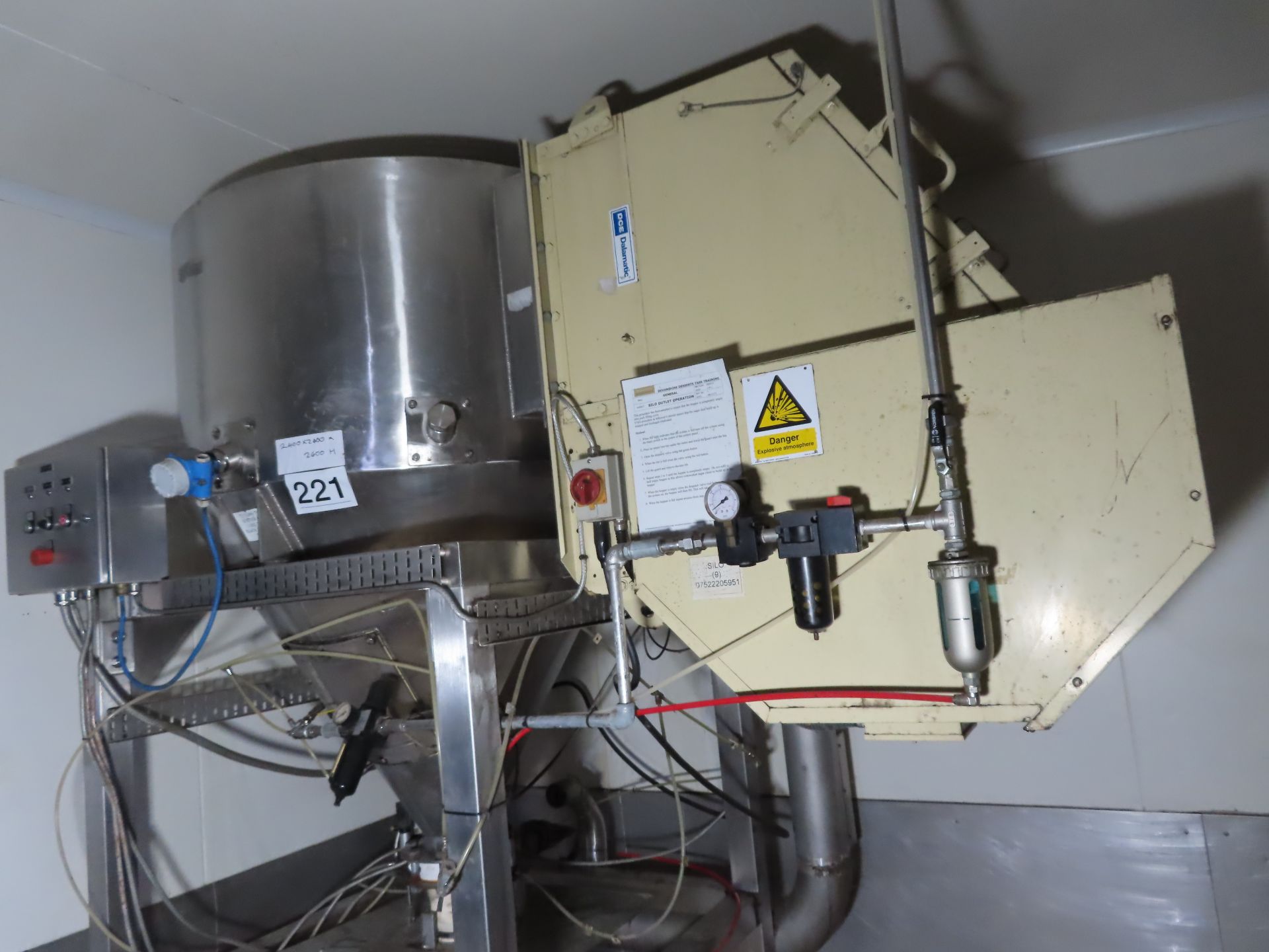 S/S BULK SUGAR DELIVERY SYSTEM. - Image 3 of 3