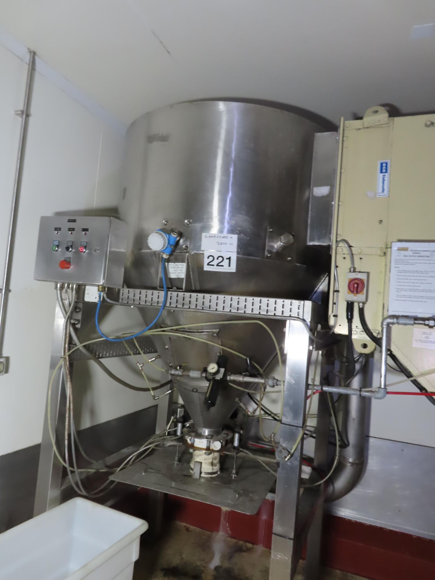 S/S BULK SUGAR DELIVERY SYSTEM. - Image 2 of 3