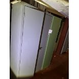 2 X CABINETS CONTAINING ELECTRICAL PARTS.