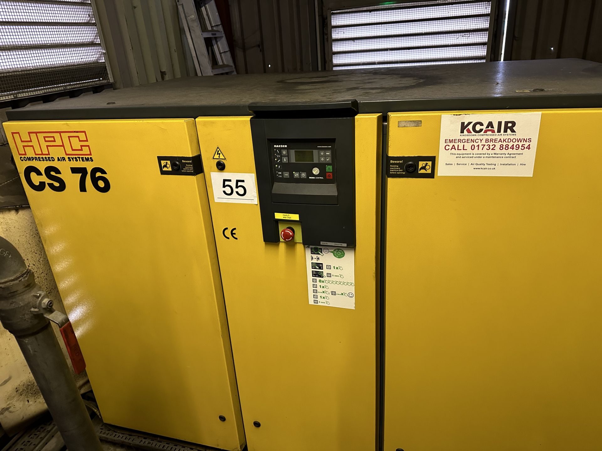 HPC CS76 AIR COMPRESSOR.