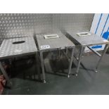 3 X S/S TABLES.
