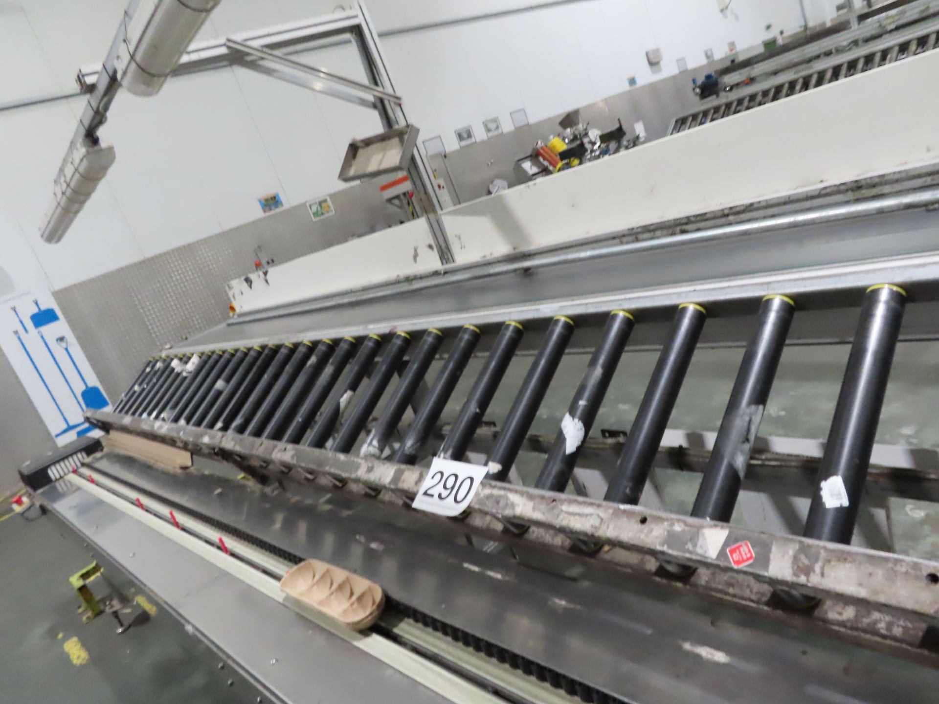 1 x Packing/returns conveyor. Dimensions approx. 4.5 m long. Section of roller conveyor 400 mm - Bild 2 aus 2