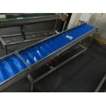 FLIGHTED PADDED BELT CONVEYOR.