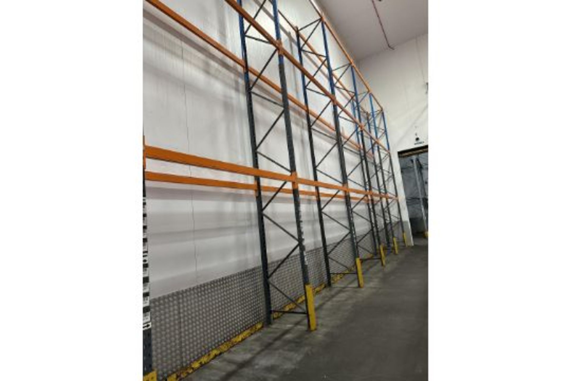 7 X ROWS OF PALLET RACKING. - Image 2 of 4
