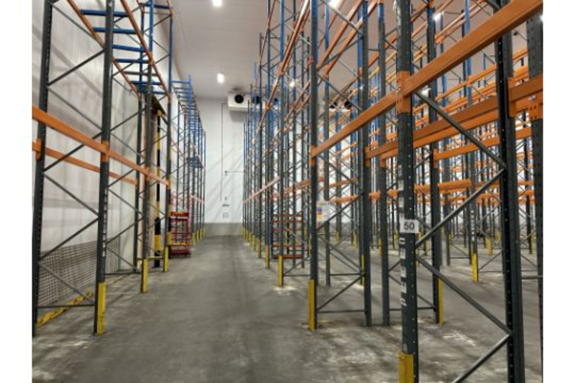 8 X ROWS OF PALLET RACKING.