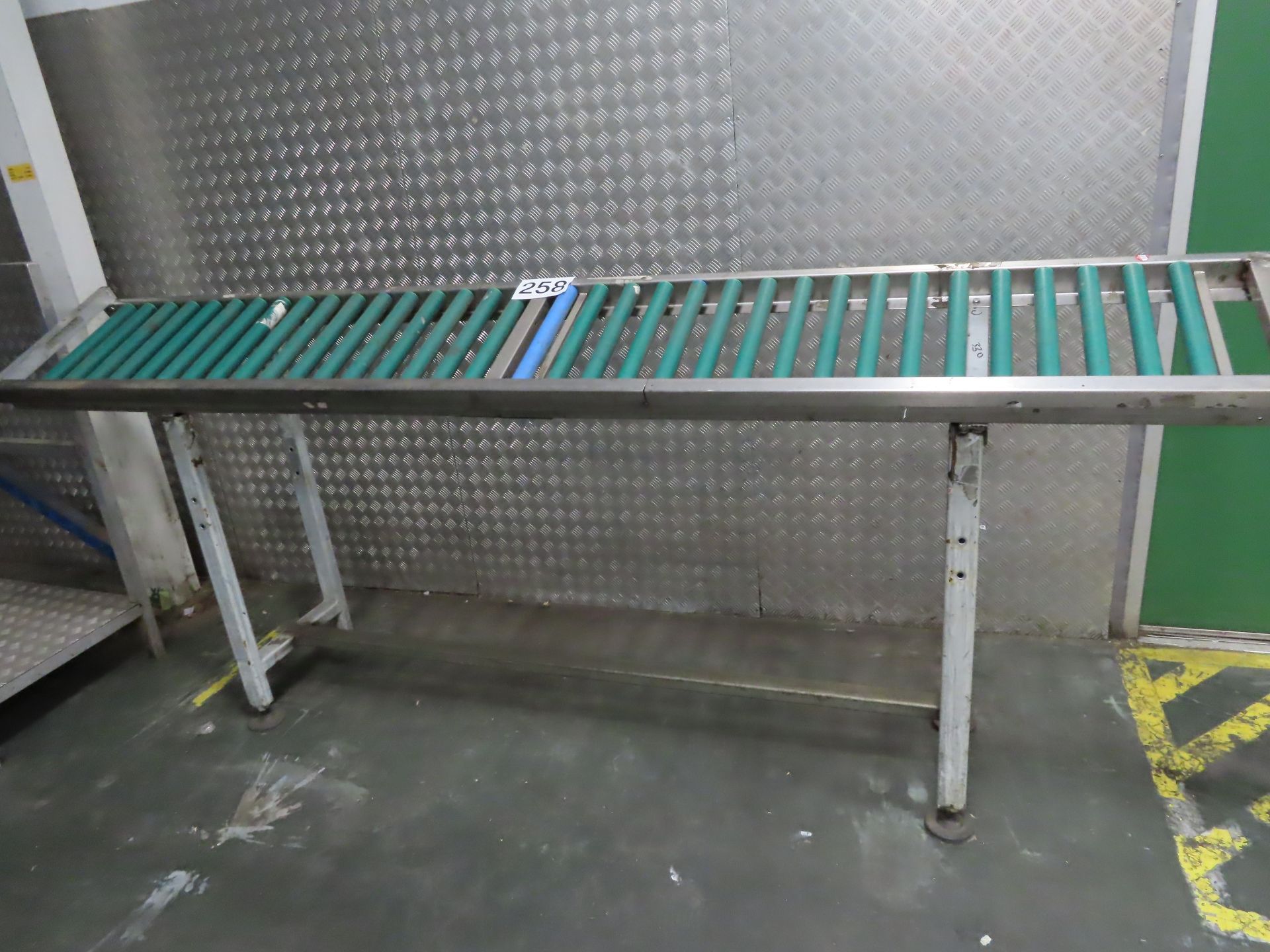 ANGLED SECTION OF ROLLER CONVEYOR.