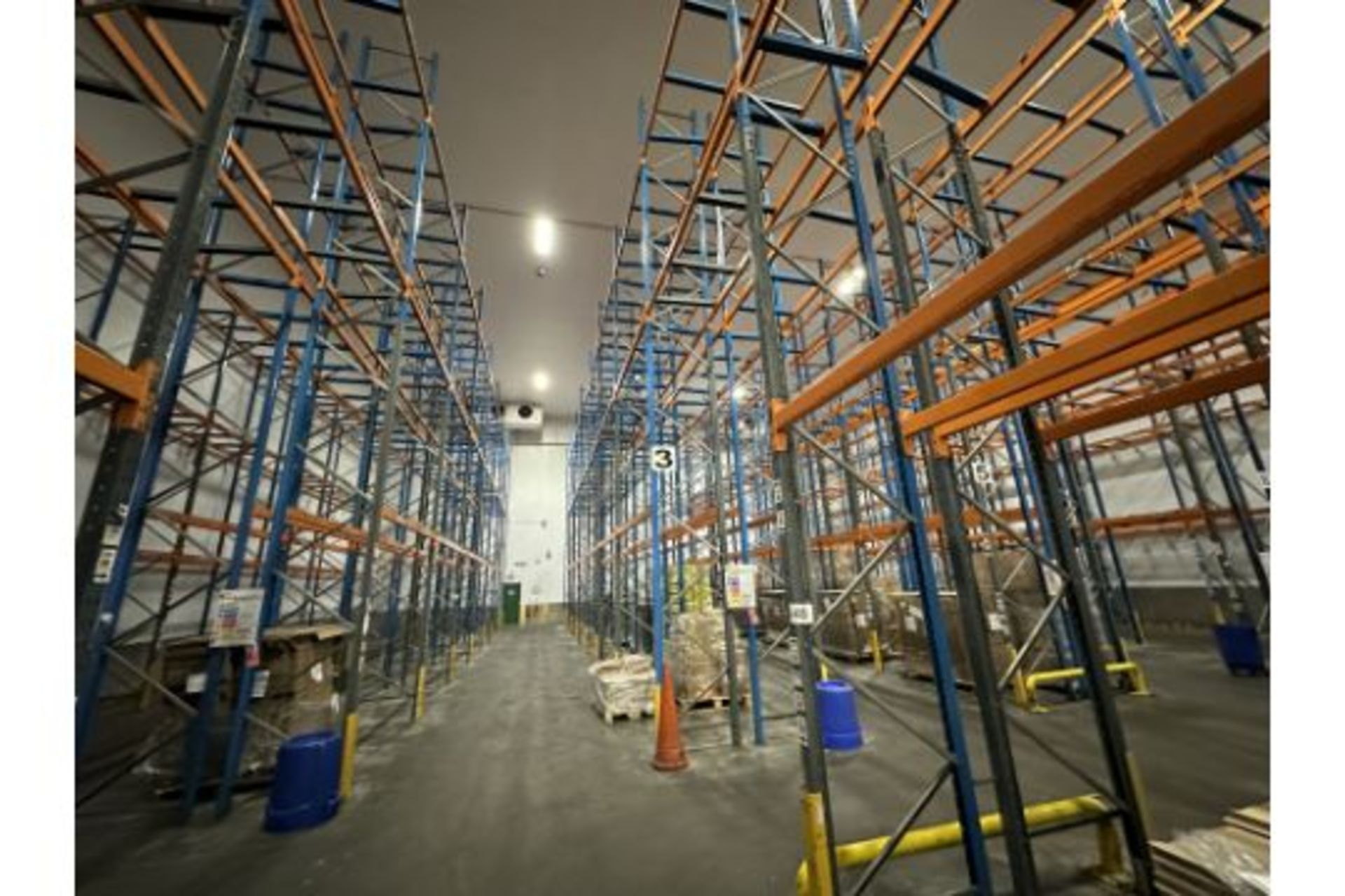 10 X ROWS OF PALLET RACKING.
