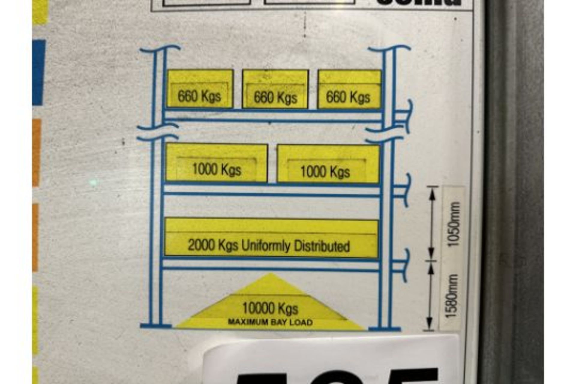 9 X BAYS OF PALLET RACKING. - Bild 3 aus 3