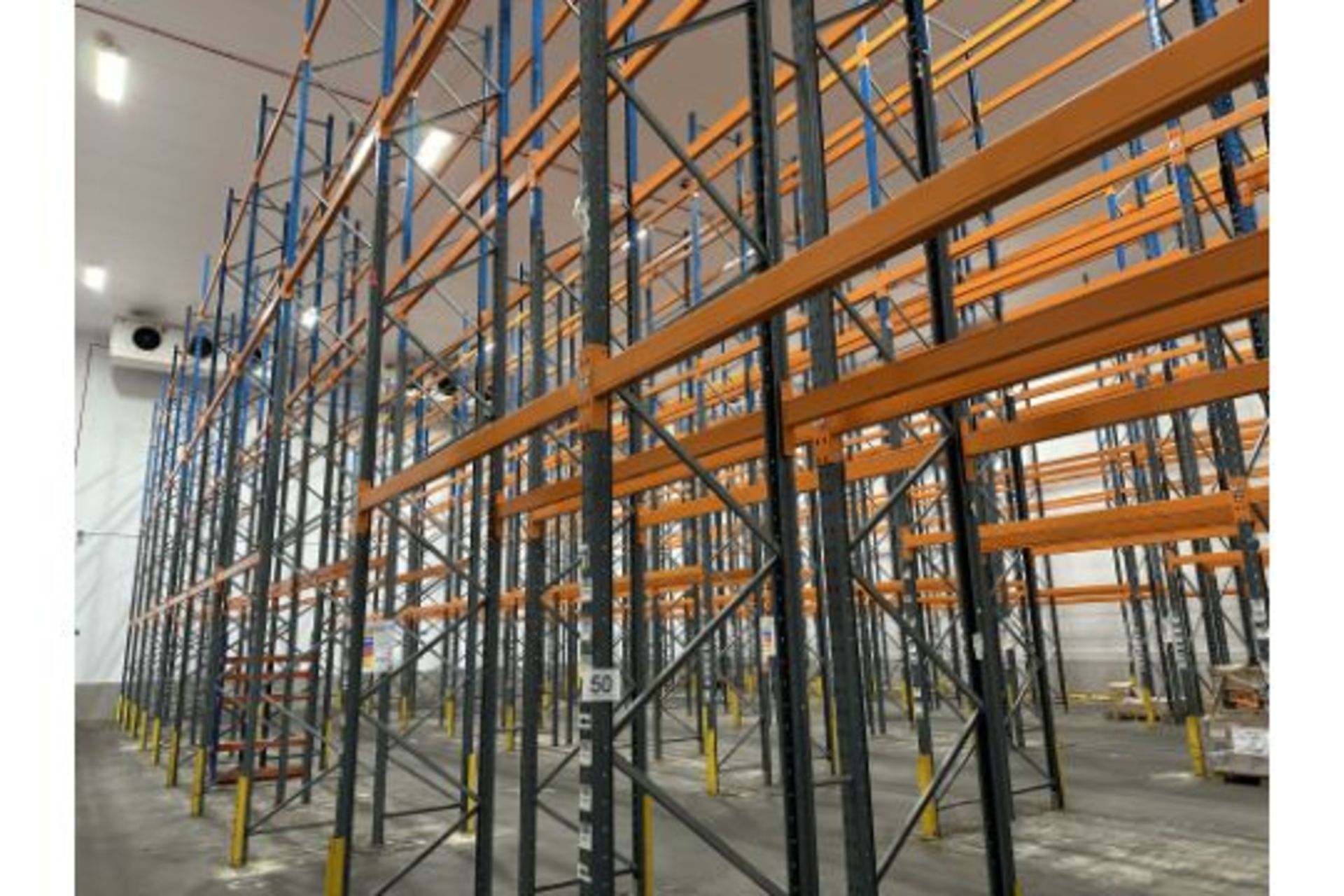 8 X ROWS OF PALLET RACKING.