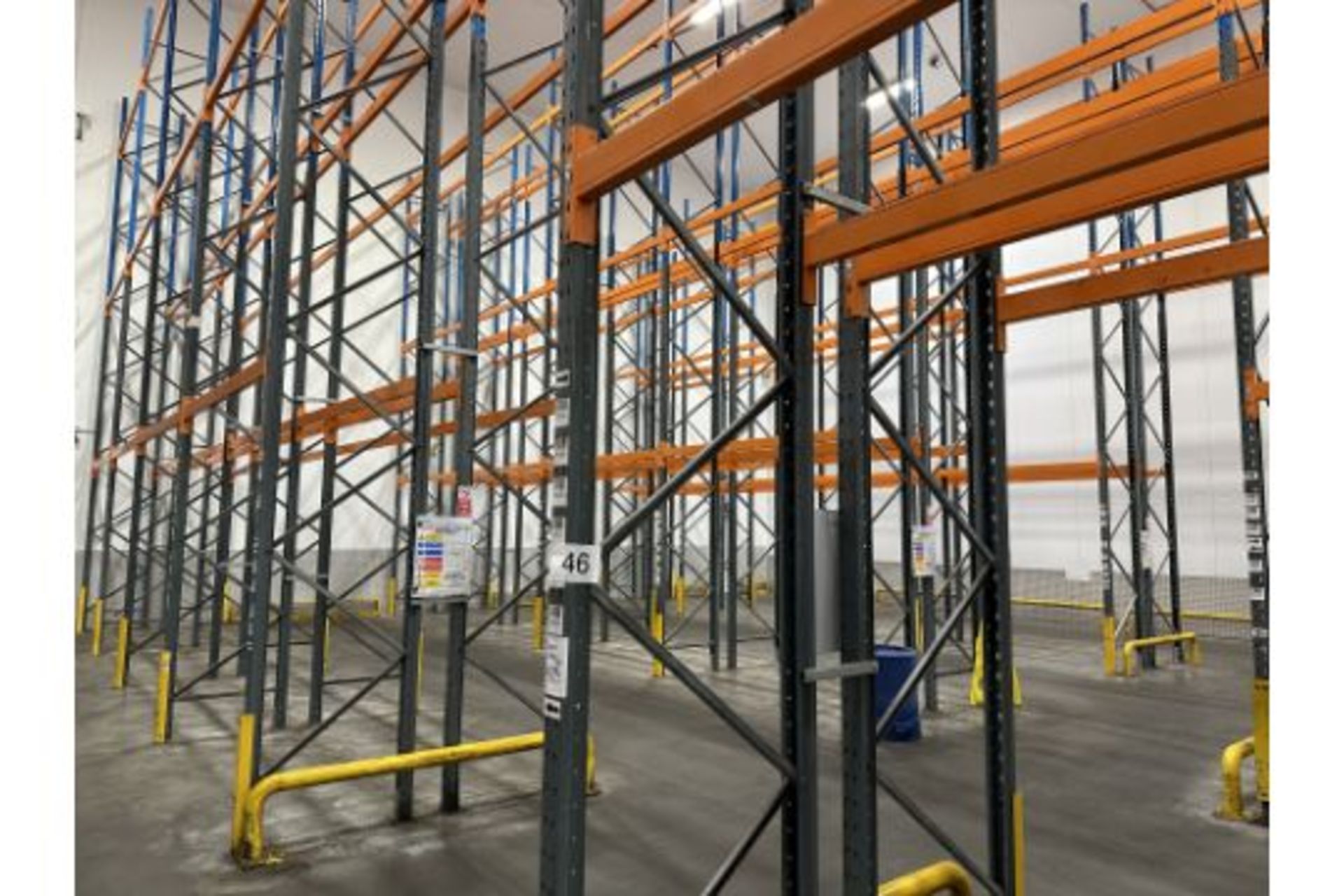 7 X ROWS OF PALLET RACKING.
