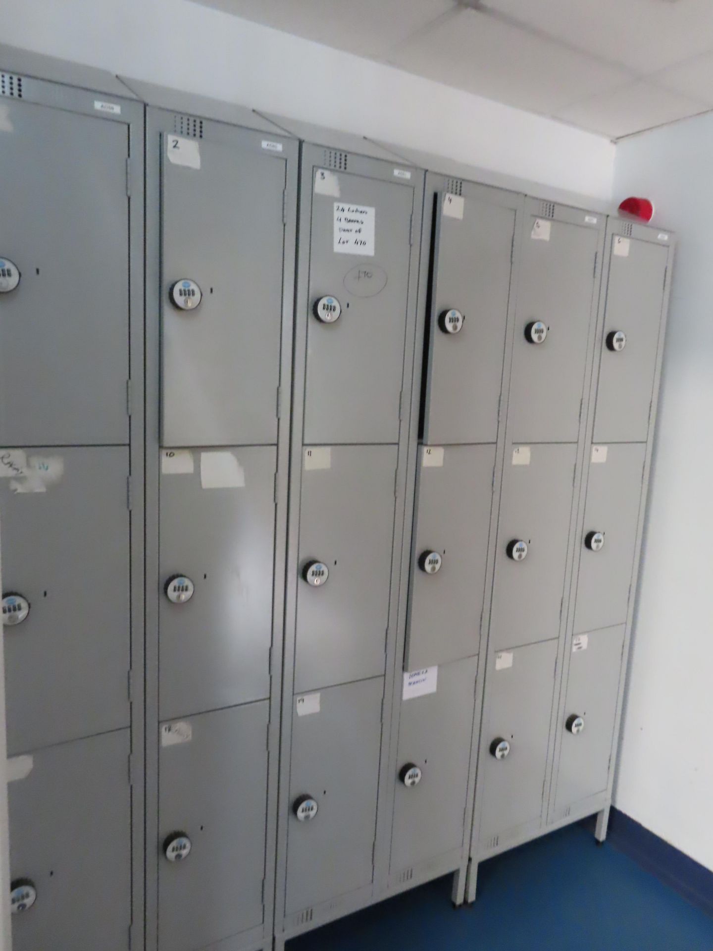 4 X BANKS OF 6 LOCKERS (24 LOCKERS). - Image 2 of 2