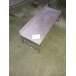 S/S CHEQUER PLATE BENCH.