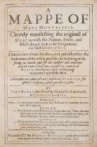 Moore (John) A Mappe of Mans Mortalitie, T[homas]. S[nodham]. for George Edwards, 1617.