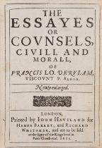 Bacon (Sir Francis) The Essayes or Counsels, Civill and Morall, Printed by John Haviland for Hann...