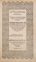 Kent.- Lambarde (William) A Perambulation of Kent, first edition, 1576.