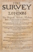 London.- Stow (John) The Survey of London: contayning The Originall, Increase, Moderne Estate, an...