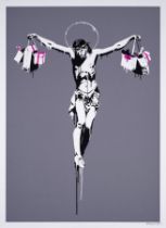 Banksy (b.1974) Christ with Shopping Bags (Signed)