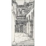 King (Jessie Marion) Carmelite Chapel - Rue De Vaugirard, pen and ink, [c.1910-1915]