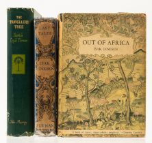 Blixen (Karen), "Isak Dinesen". Out of Africa, first American edition, New York, 1938 & others, m...