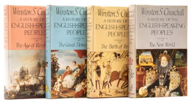 Churchill (Sir Winston Spencer) A History of the English-Speaking Peoples, 4 vol., first edition,...