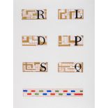 Schmied (François-Louis) Sheet of original typographical designs, [1930s]; and 18 other original ...