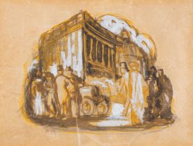 Brangwyn (Frank) London Panorama, watercolour, early 20th century