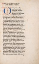 Silius Italicus. Punica, edited by Petrus Justinus Philelphus, Milan, Antonius Zarotus, for Johan...