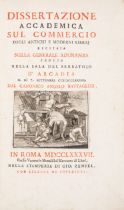 Book trade history.- Battaglini (Angelo) Dissertazione accademica sul commercio degli antichi e m...