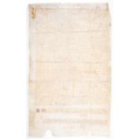 16th century France.- Marriage contract between Philippe de L'Espinas and Dame Odette bamille, ma...
