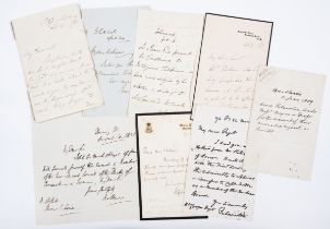 Politicians.- Collection of letters and postcards, 19th century (c. 85).
