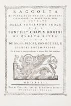 Italy.- Venice.- Raccolta di Parti, Terminazioni, e Decreti Riguardanti la Buona Direzione, e Gov...