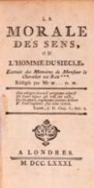 [Mirabeau (Honoré-Gabriel Riqueti, Comte)] La Morale des Sens, ou l'Homme du Siècle, 1781.