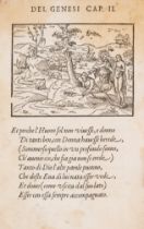 Illustrated Bible.- Simeoni (Gabriel) Figure de la Biblia, illustrate de stanze tuscane, Lyon, Gu...