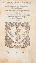 Courtesy book.- Castiglione (Baldassare) Il libro del cortegiano, Venice, Heirs of Aldus Manutius...