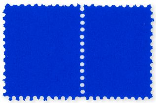 Yves Klein (1928-1962) Two IKB Stamps