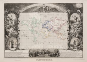 World.- Levasseur (V.) Atlas National Illustre des 86 Departements et des Possessions de la Franc...