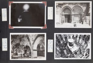 Middle East.- Palestine 1947, c.115 vintage photographic prints, 8 small printed cards, [1947]