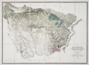 Turkey.- [Plan and map of Constantinople and it's environs, 1827], engraved map, 1828