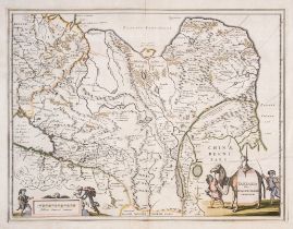 Central Asia and Russia.- Blaeu (Johannes) Tartaria Sive Magni Chami Imperium, engraved map, [c. ...