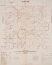 Middle East.- 517 Corps Field Survey (British Army, Royal Engineers) 13 folding maps from the Tra...